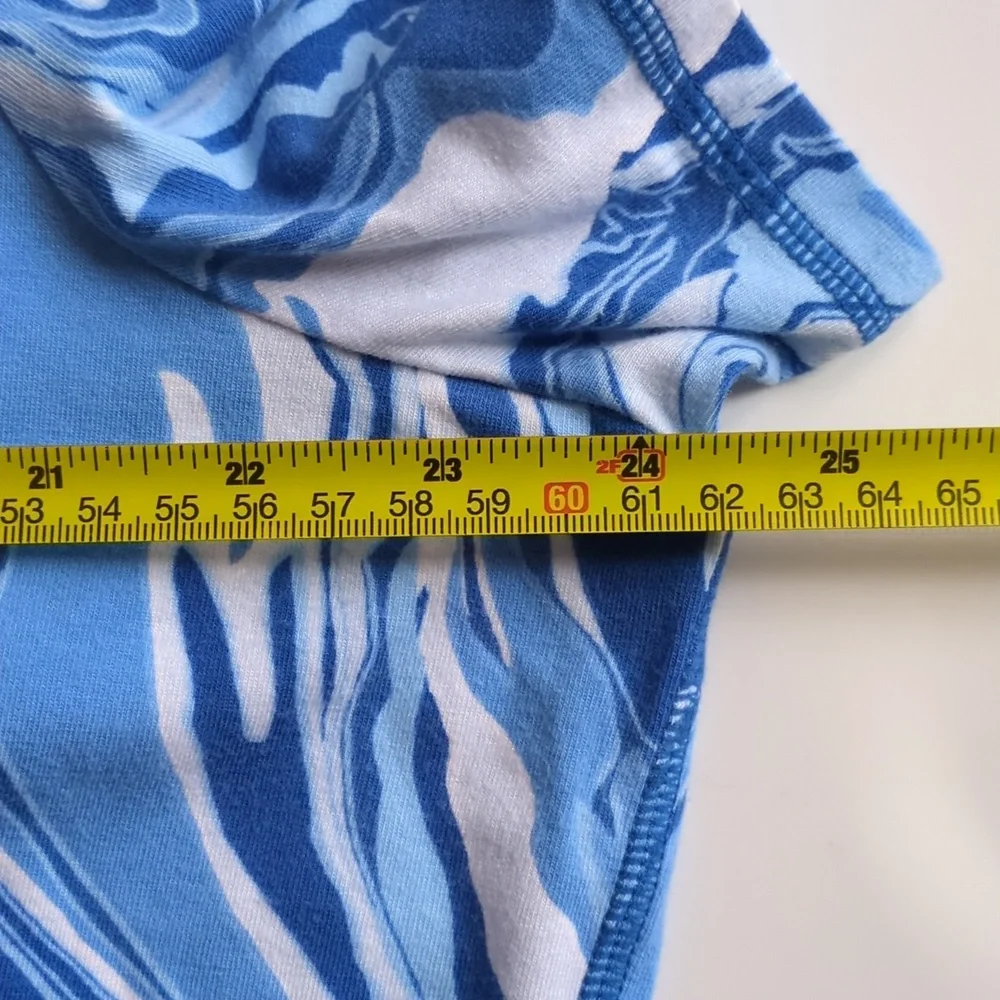 Talbot's Supersoft Jersey Tee, Blue Dynamic Swirls T By Talbot's, 2X, 2XL, XXL - Picture 8 of 11